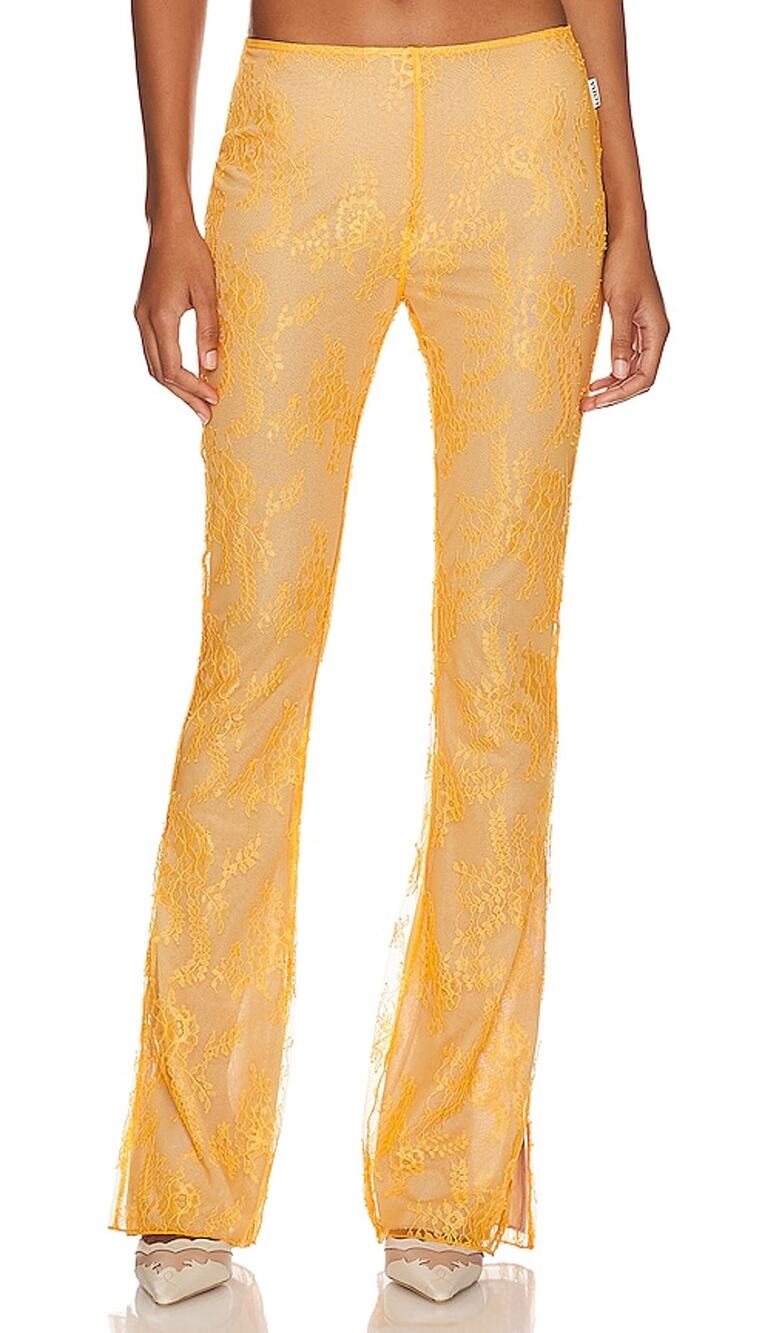 Loba Lace Orange Carmen Pants Size XS